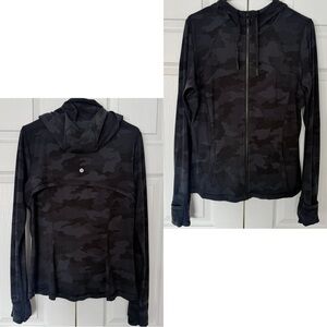Lululemon Hooded Define Jacket *Nulu Heritage 365 Camo Deep Coal Multi Size 12